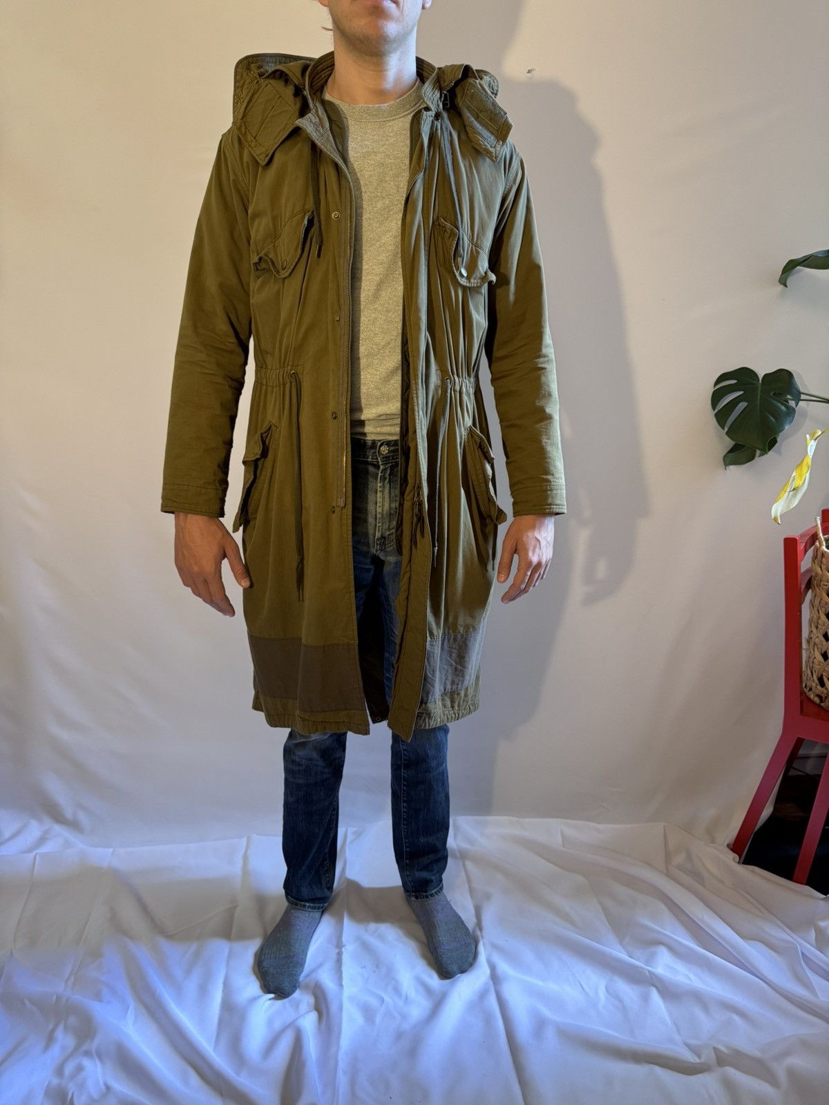 Robert Geller FW 2014 Hooded Military Parka removable quilted lining Size US L / EU 52-54 / 3 - 4 Thumbnail