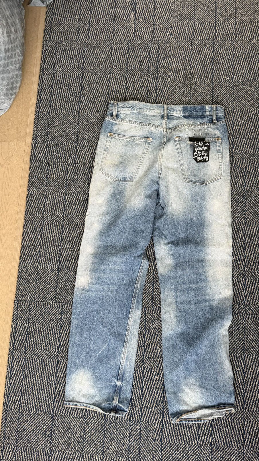 Ksubi KSUBI DISTRESSED STRAIGHT LEG DENIM Size US 32 / EU 48 - 2 Thumbnail
