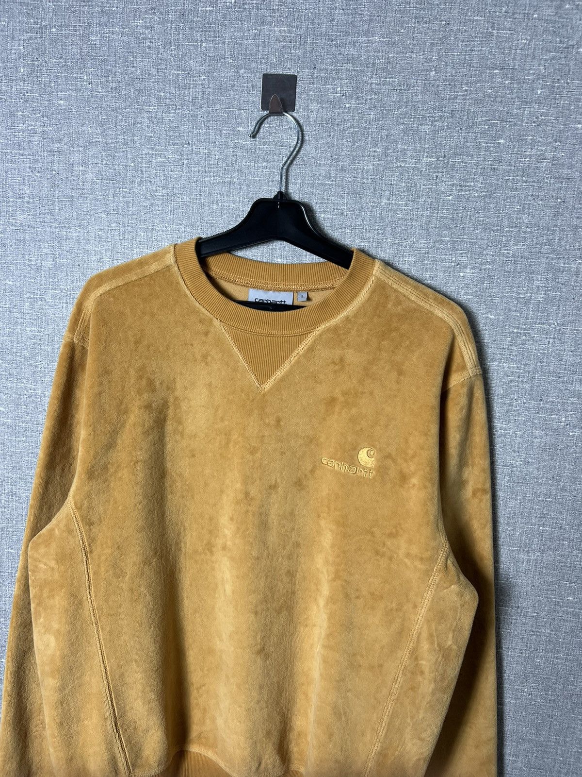 Carhartt × Carhartt Wip Carhartt WIP United Script Sweat Velour Crewneck Sweatshirt Size US S / EU 44-46 / 1 - 2 Thumbnail
