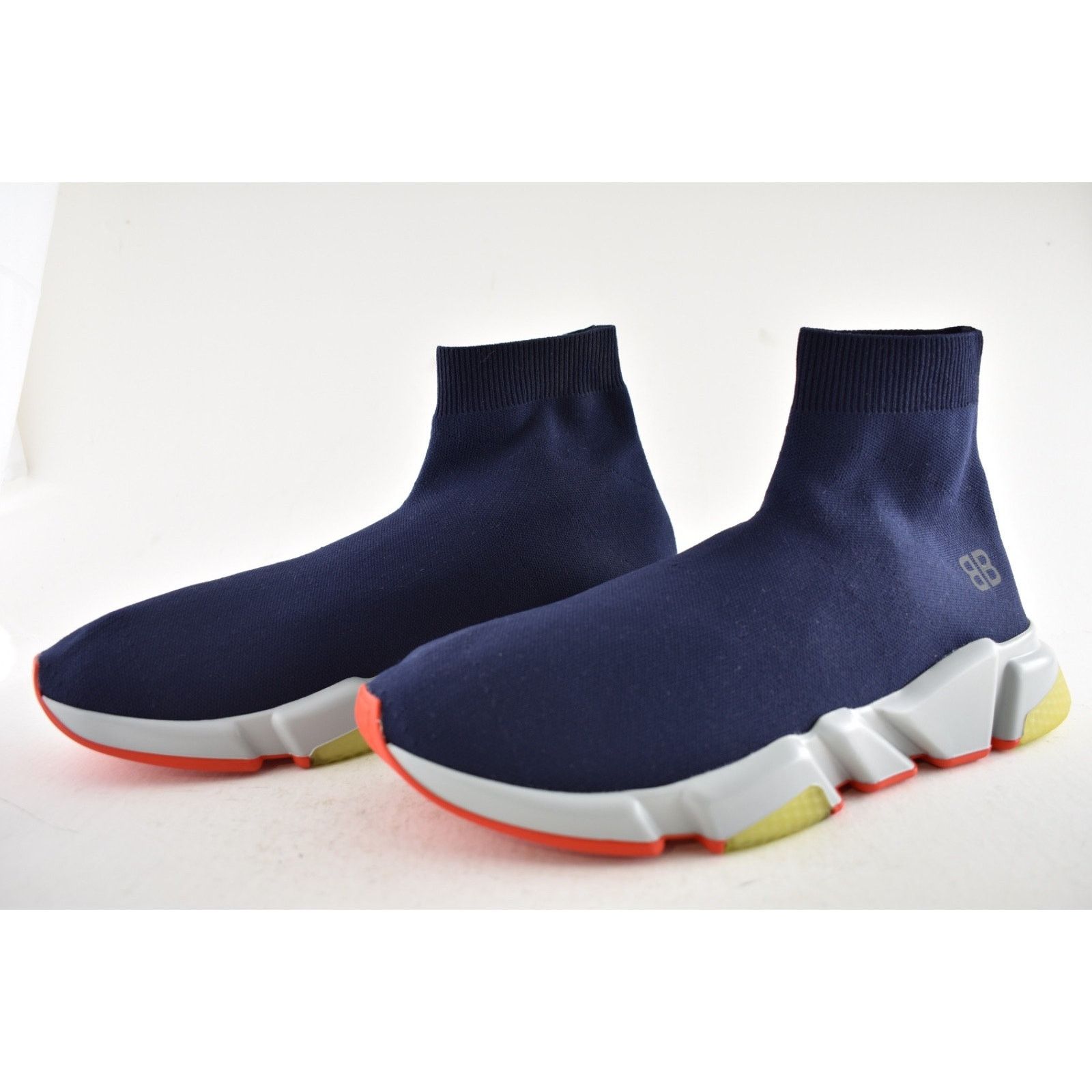 Balenciaga Balenciaga Mens Speed Sock Navy Grey BB Logo Sneaker 44 11 Size US 11 / EU 44 - 10 Thumbnail