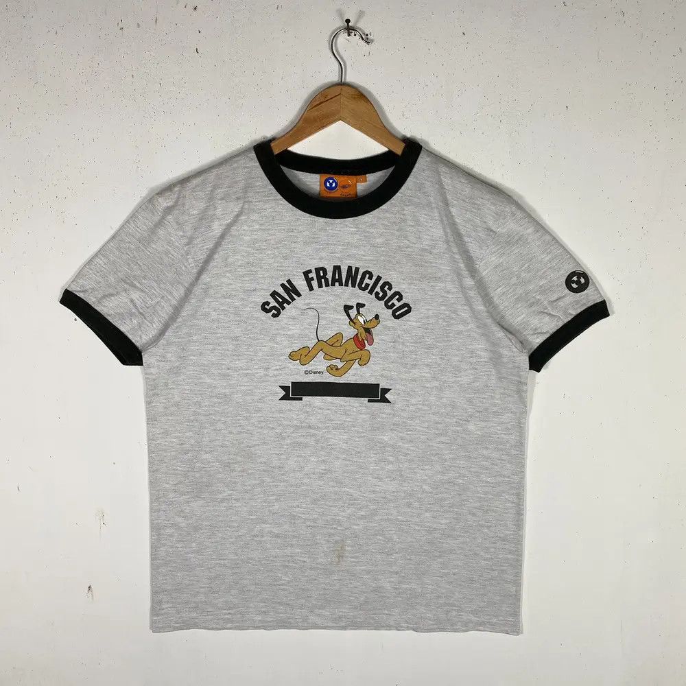 Beams Plus BEAMS DISNEY PLUTO SAN FRANCISCO CARTOON GRAPHIC RINGER TEE Size US L / EU 52-54 / 3 - 2 Thumbnail