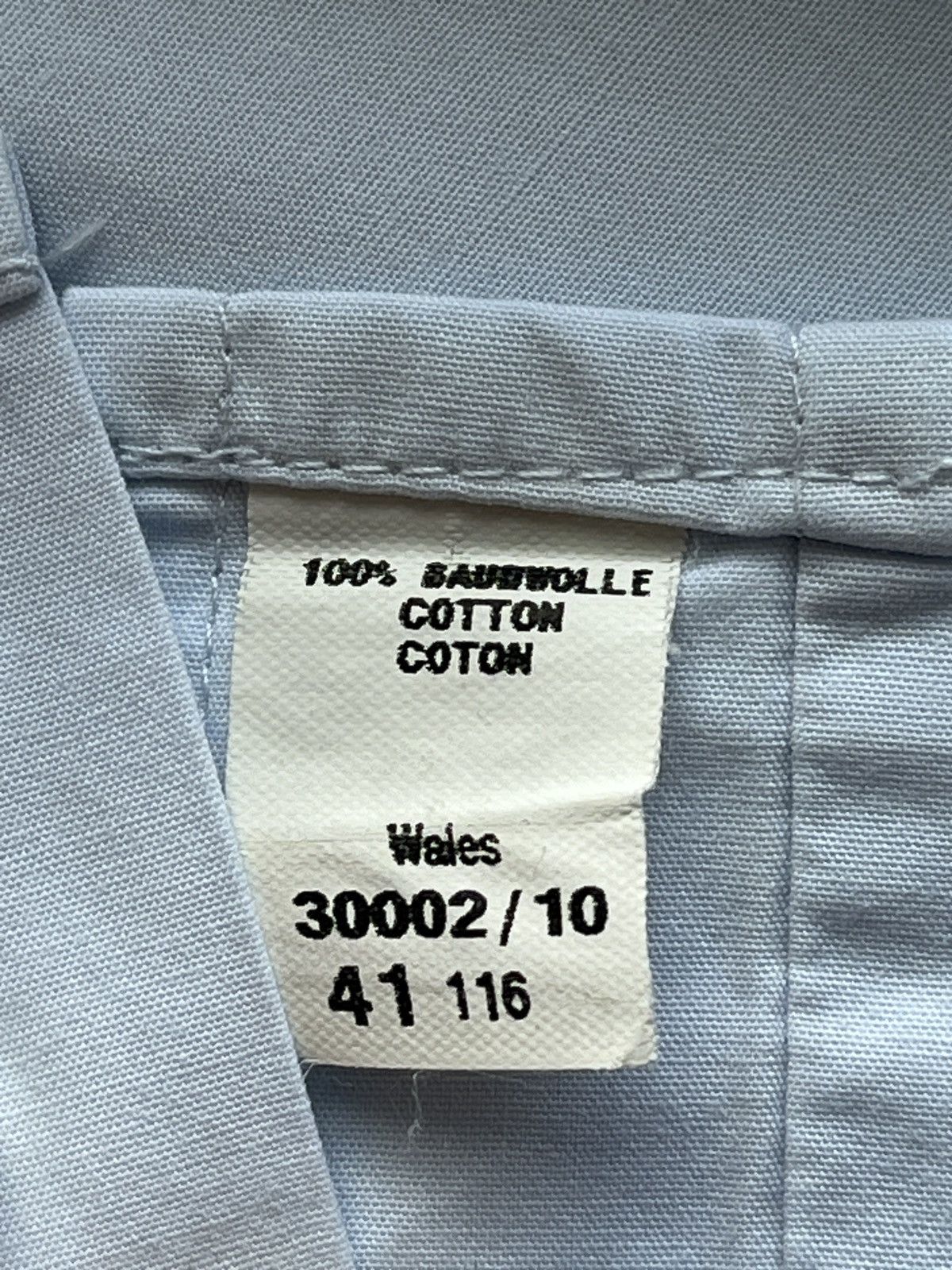 Burberry Vintage Burberry Nova Check Cuffs Shirt Baby Blue Luxury Size US XL / EU 56 / 4 - 10 Thumbnail