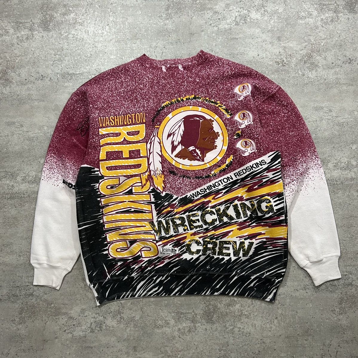 NFL × Vintage VTG 90s NFL WASHINGTON REDSKINS AMW SPORTS AOP SWEATSHIRT Size US L / EU 52-54 / 3 - 2 Thumbnail