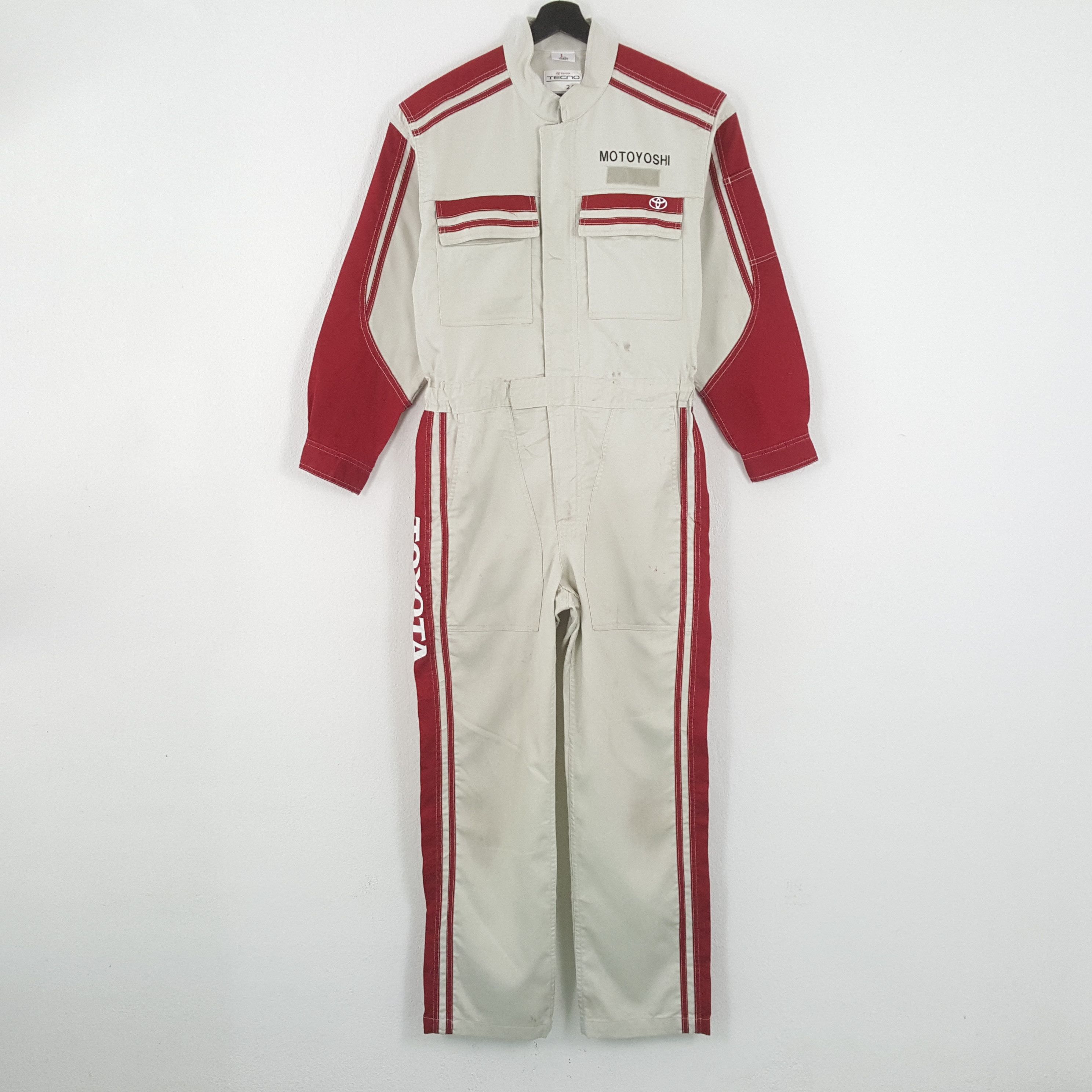 Vintage TOYOTA TECNO Japanese Motorsports Coverall JACKET Size US M / EU 48-50 / 2 - 4 Thumbnail