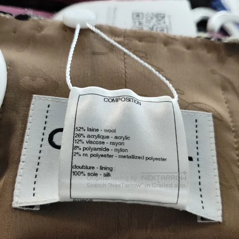 Chanel Chanel Dallas series white gold colour-blocked tweed coat Size XS / US 0-2 / IT 36-38 - 4 Thumbnail
