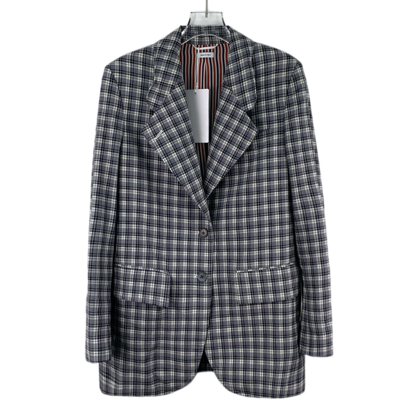 Thom Browne Thom Browne Check Wool Blazer IT 40 Size S / US 4 / IT 40 - 1 Thumbnail