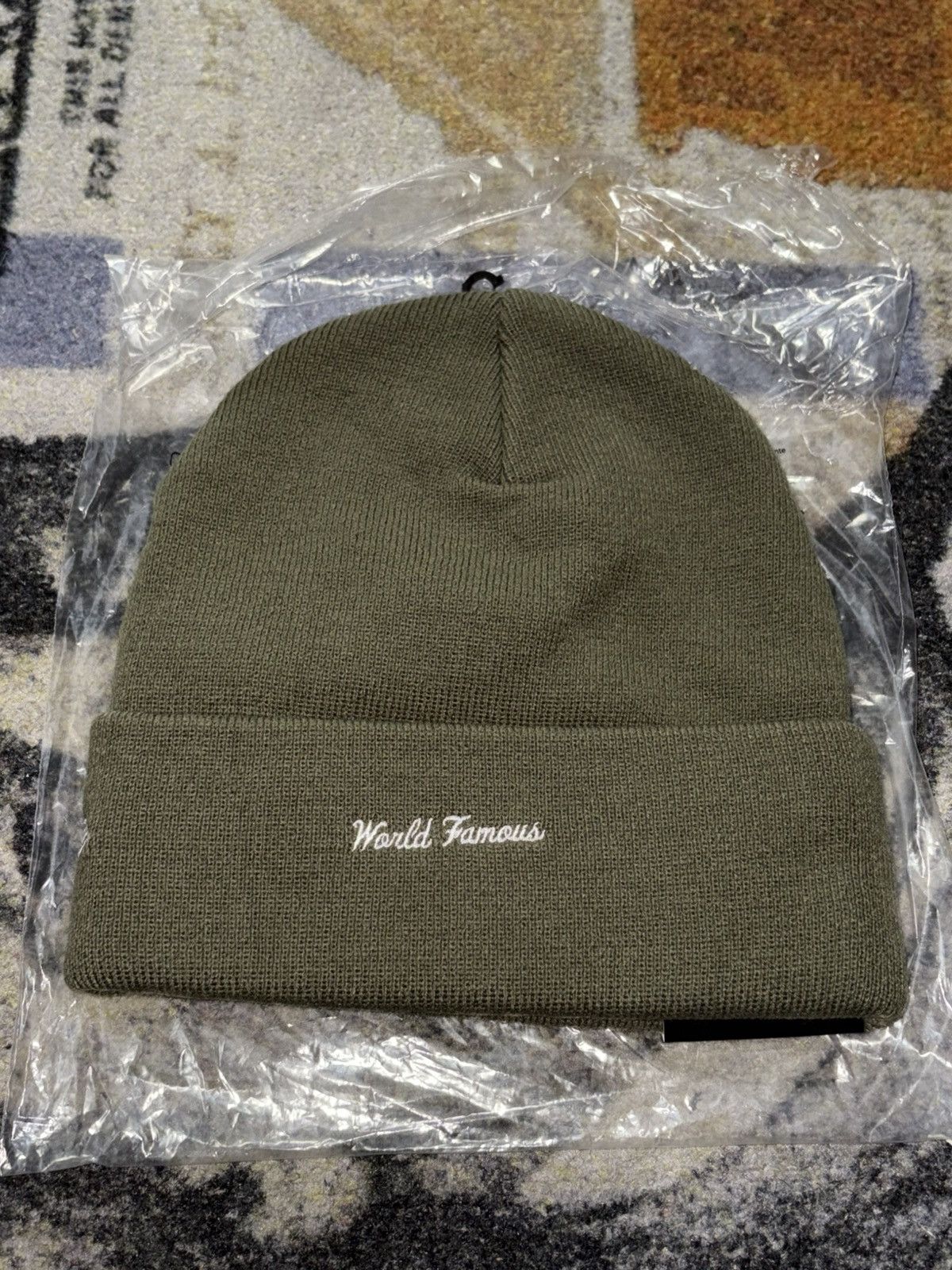 New Era × Supreme Supreme New Era Box Logo Beanie Olive Size ONE SIZE - 3 Thumbnail