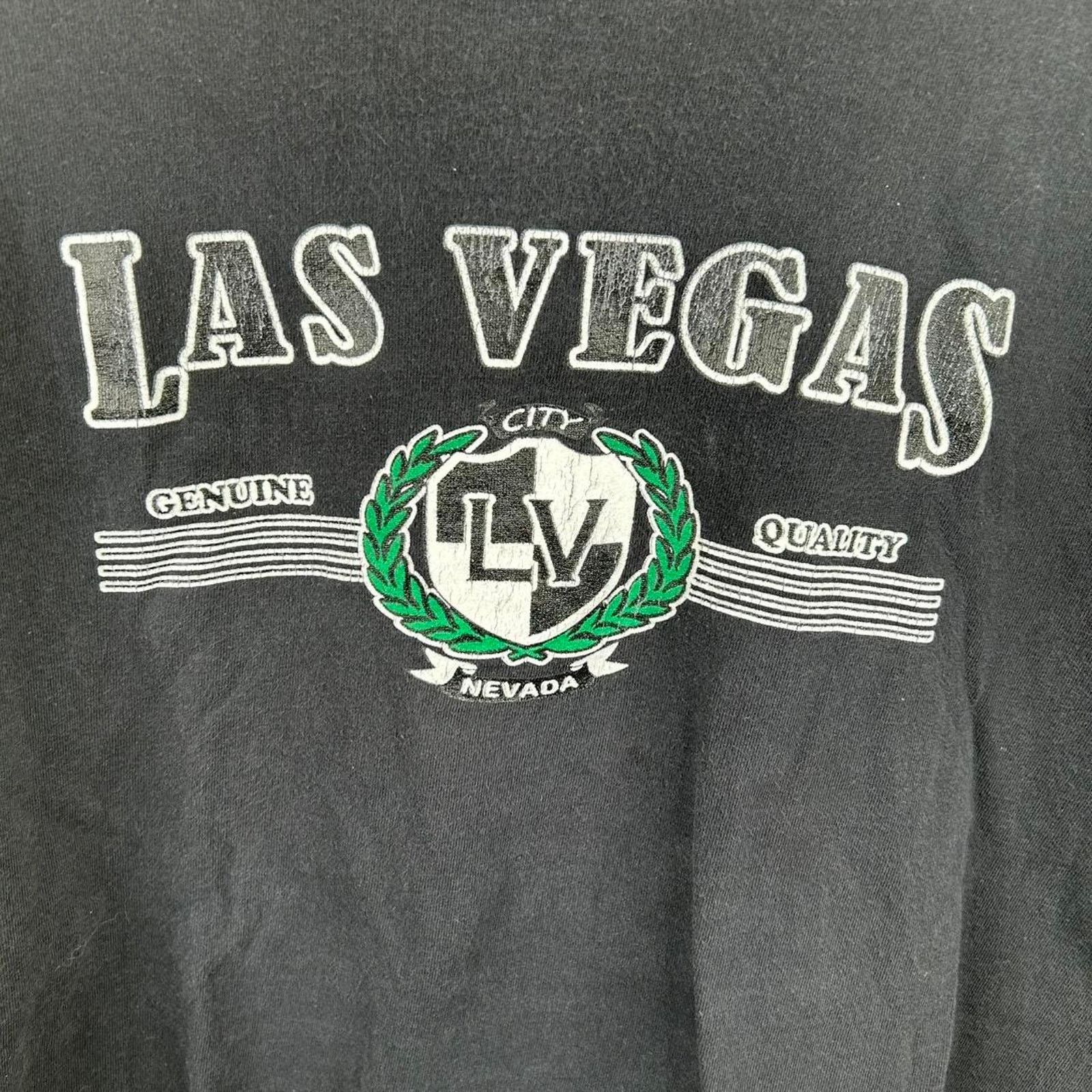 Other Vintage 90’s Black Las Vegas Nevada Graphic Tee Size X-Large Size US XL / EU 56 / 4 - 2 Thumbnail