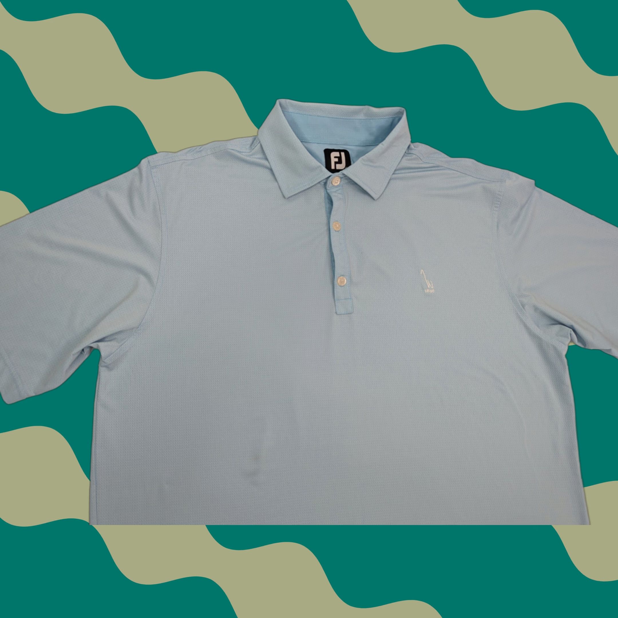 Footjoy **Footjoy Golf Polo Mens Large Blue Short Sleeve Shirt** User: Footjoy Golf Polo Mens Large Blue Short Sleeve Shirt Performance FJ 1896 Size US L / EU 52-54 / 3 - 1 Thumbnail