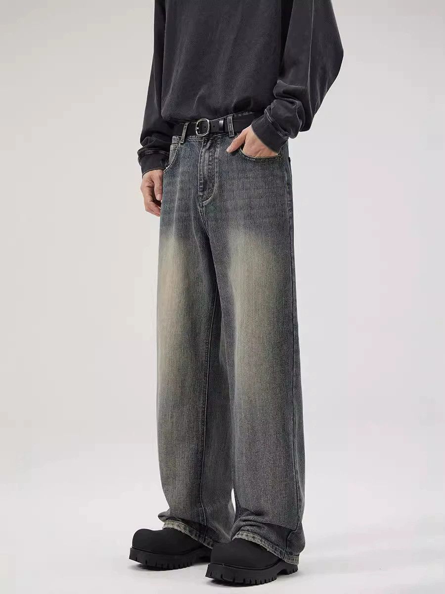 Vintage Men's distressed straight baggy casual loose flared jeans Size US 32 / EU 48 - 4 Thumbnail