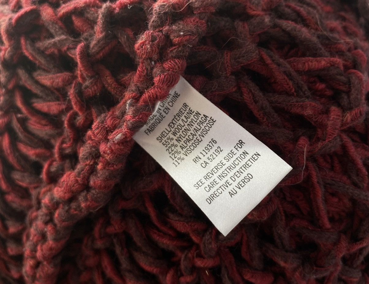 Helmut Lang Helmut Lang Red Open Knit Sweater Size P Size XS / US 0-2 / IT 36-38 - 11 Thumbnail