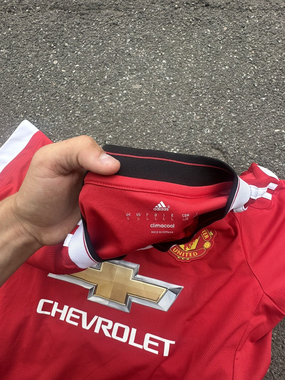 Adidas Adidas Manchester United 2015 Soccer Jersey Size US L / EU 52-54 / 3 - 3 Thumbnail