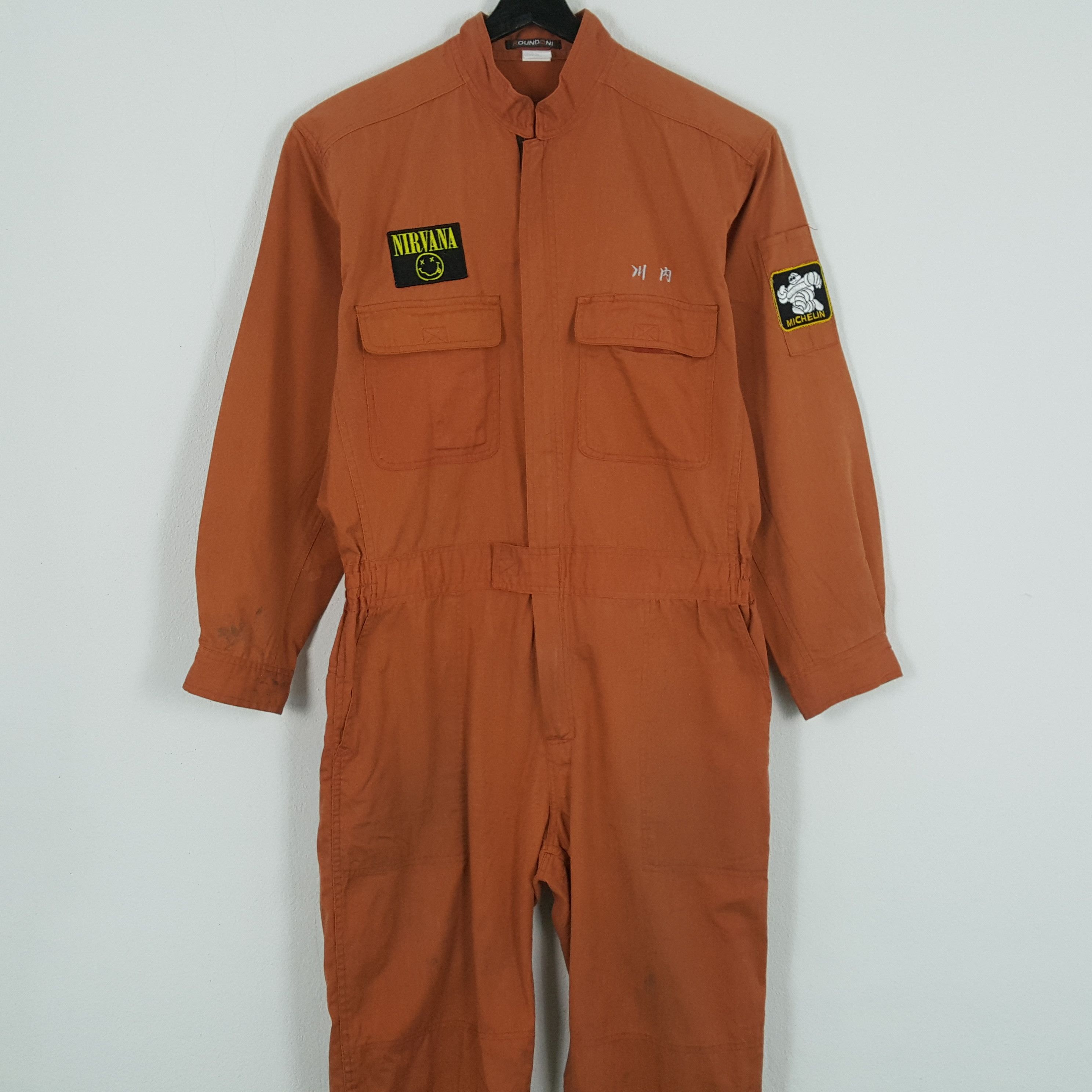 Nirvana × Vintage NIRVANA MICHELIN Workwear Style Coverall Jacket Size US L / EU 52-54 / 3 - 5 Thumbnail