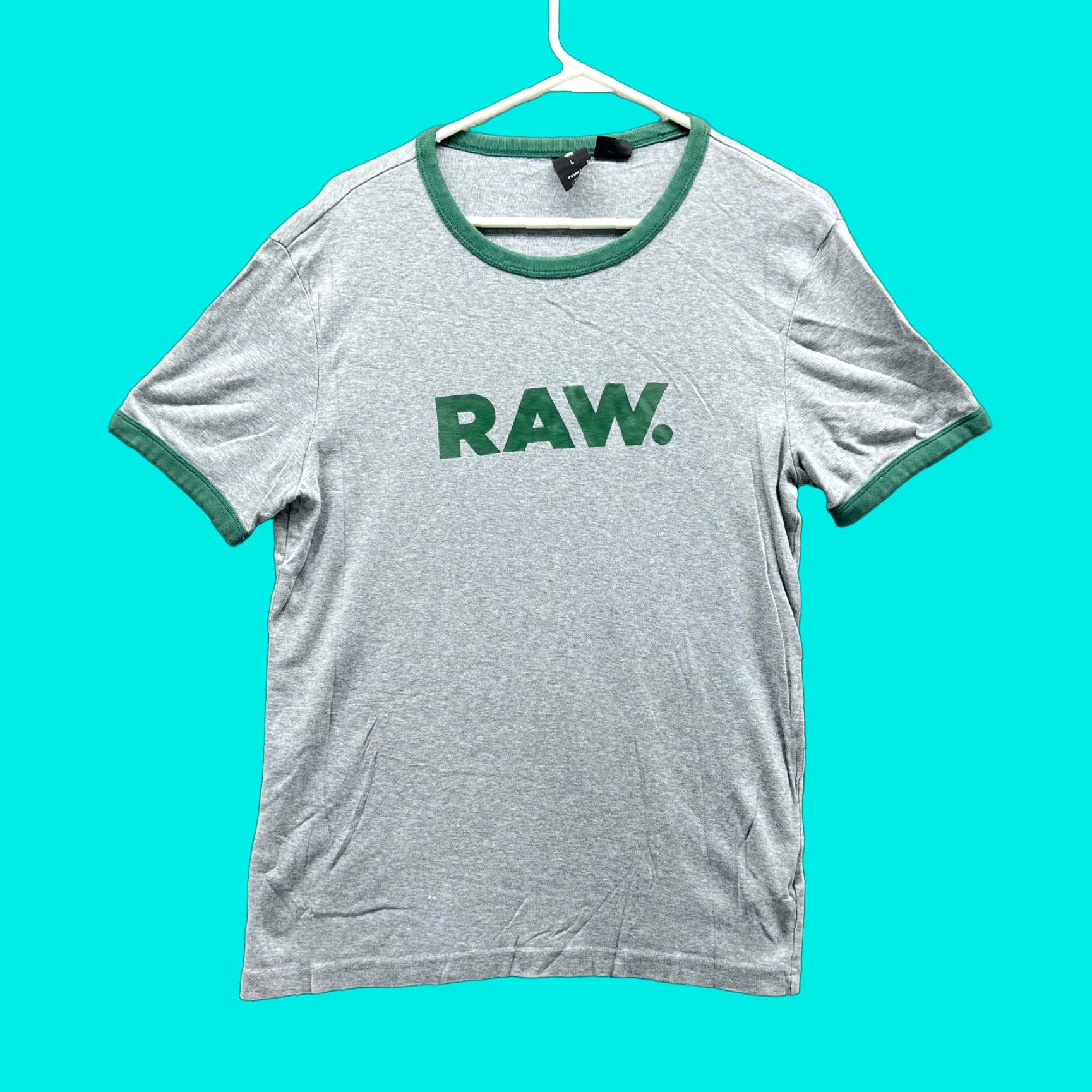 G-Star G Star Raw Shirt Women Large Gray Green Casual Tee Crewneck Slim Fit Stars Shirt Womens G-Star Shirt Size L / US 10 / IT 46 - 1 Thumbnail
