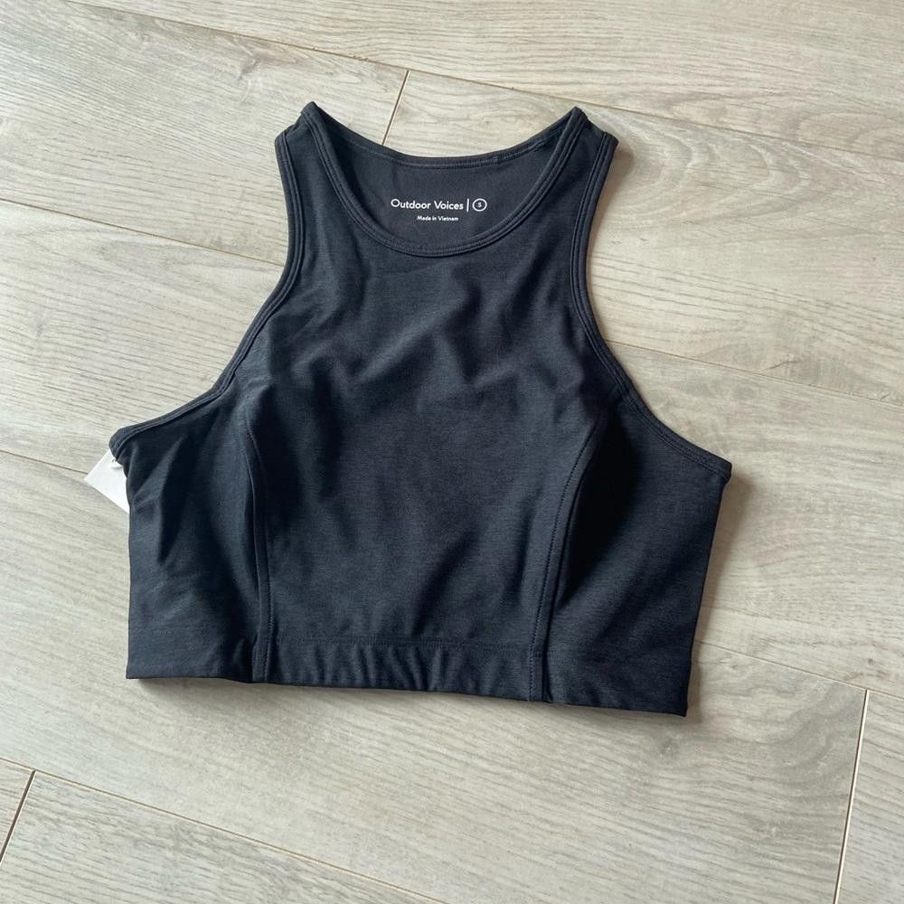 Outdoor Voices Outdoor Voices Charcoal Black Athena Crop Top Size S / US 4 / IT 40 - 3 Thumbnail