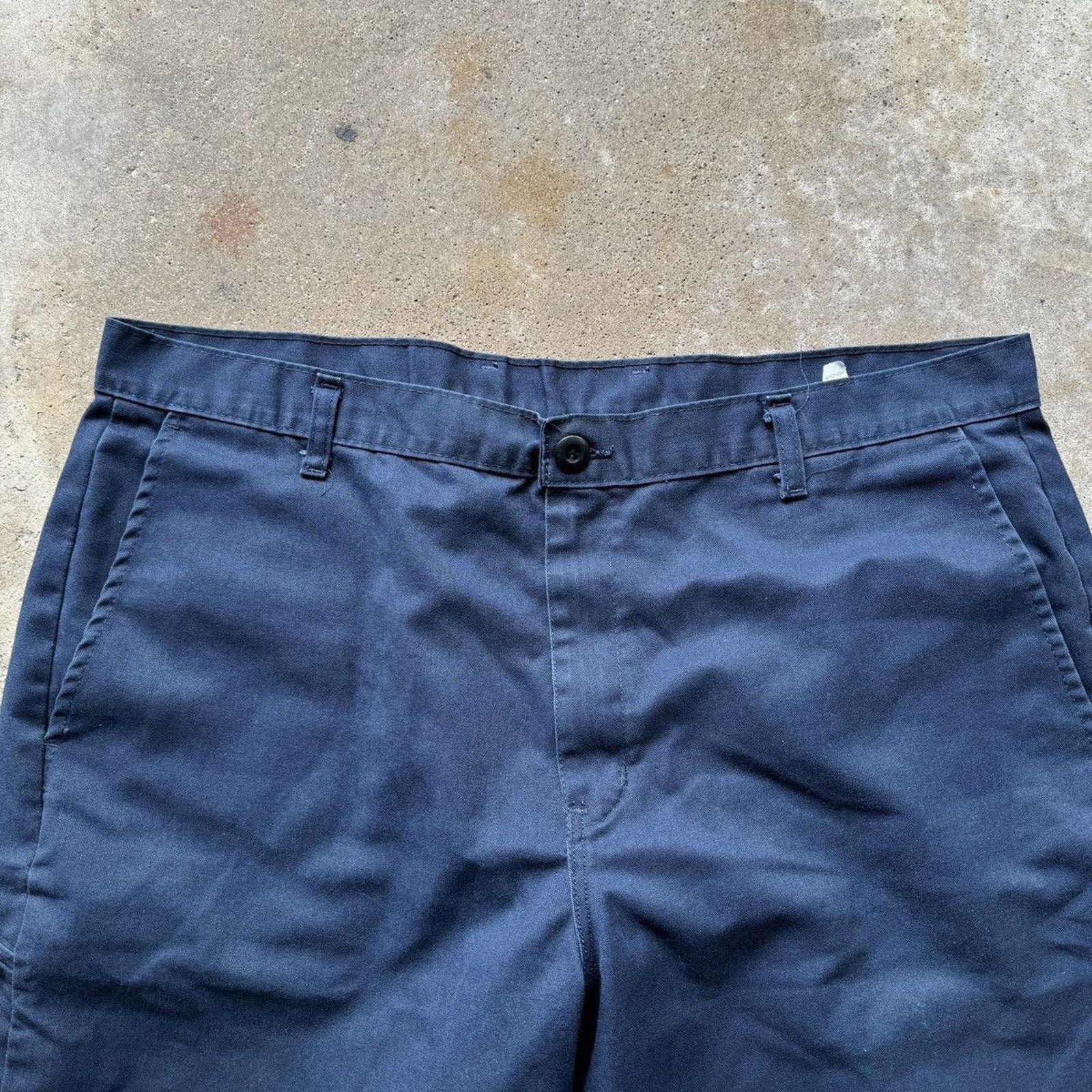 Dickies Dickies Thrashed Faded Navy Blue Work Shorts ERD Grunge Size US 39 - 6 Thumbnail