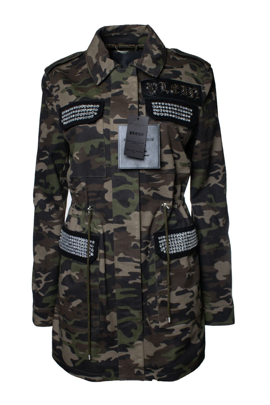 Philipp Plein Philipp Plein, camo printed parka with crystals Size S / US 4 / IT 40 - 4 Thumbnail
