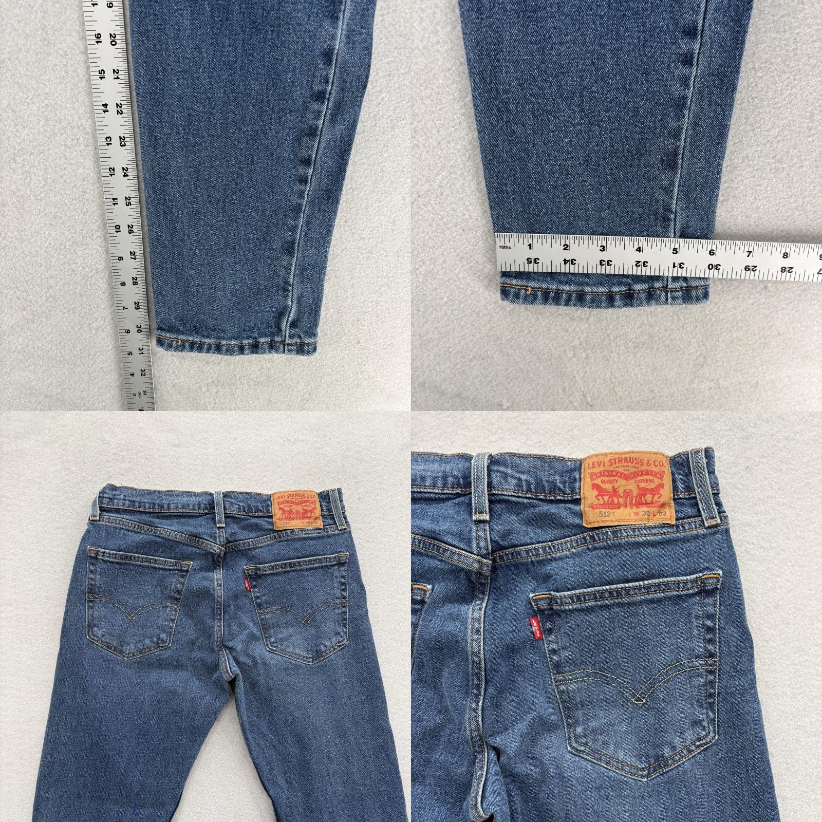 Levi's Levi's 512 Jeans Mens 30x32 Blue Medium Wash Slim Tapered Stretch Denim Pants 512 Jeans Mens 30x32 Blue Medium Wash Slim Tapered Stretch Denim Pants Size US 30 / EU 46 - 8 Thumbnail