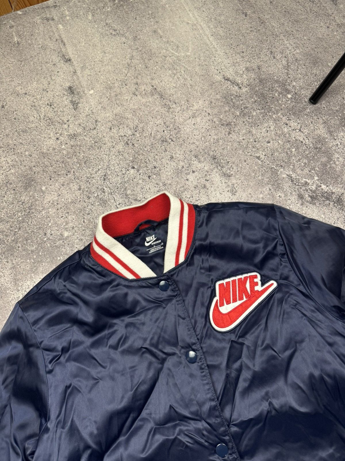 Nike Vintage Nike 90s Y2K Bomber Jacket Big Logo Japanesse Boxy Size US S / EU 44-46 / 1 - 2 Thumbnail