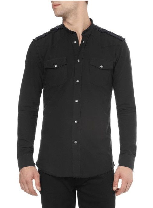 Balmain F/W12 Decarnin Distressed Military Shirt Size US L / EU 52-54 / 3 - 7 Thumbnail