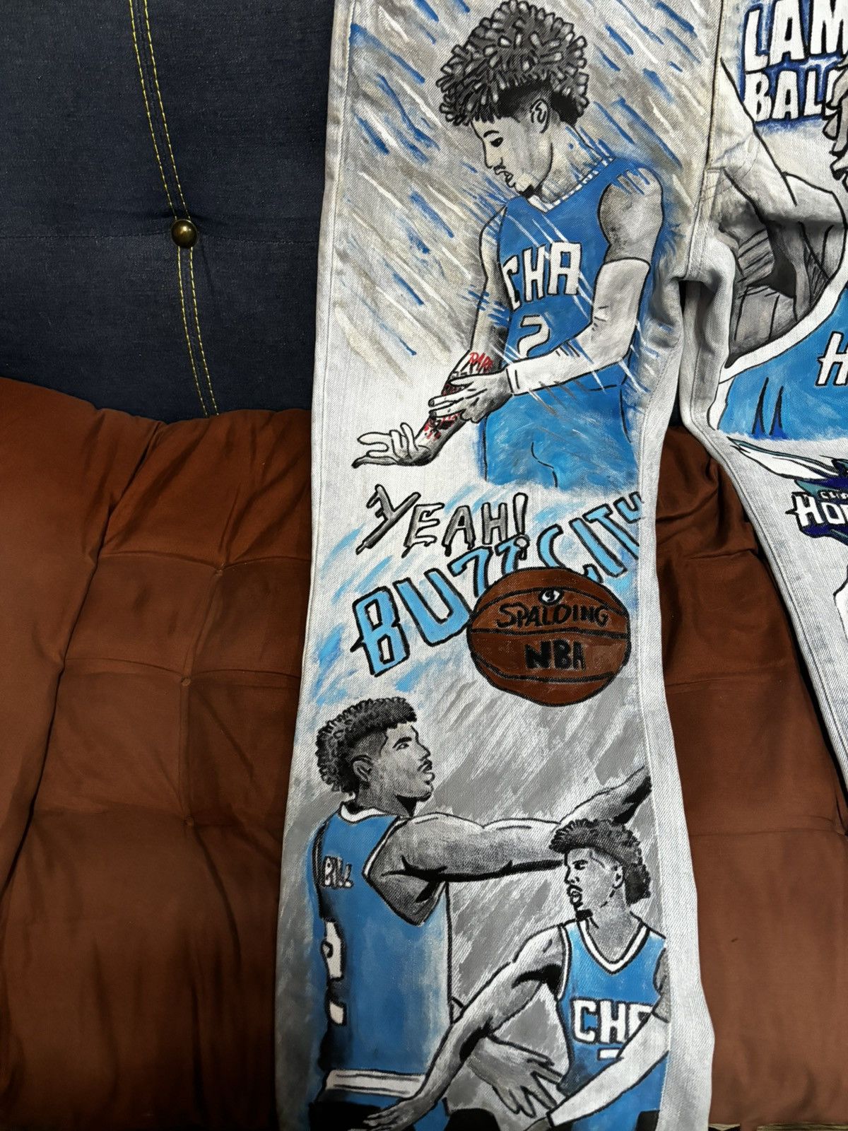 Designer × Vintage Lamelo ball pants Size US 33 - 4 Thumbnail