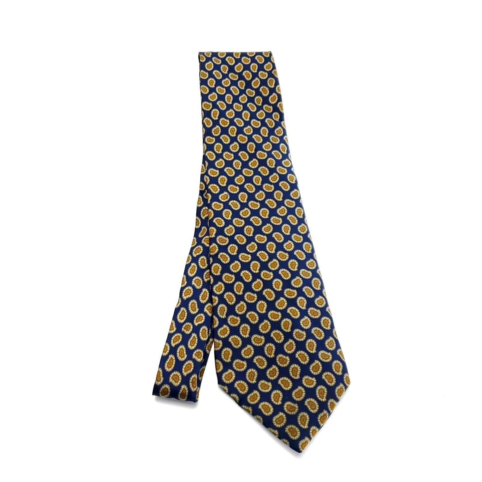 Barneys New York Barney's New York Blue Brown Silk Tie Woven Paisley Size ONE SIZE - 6 Thumbnail