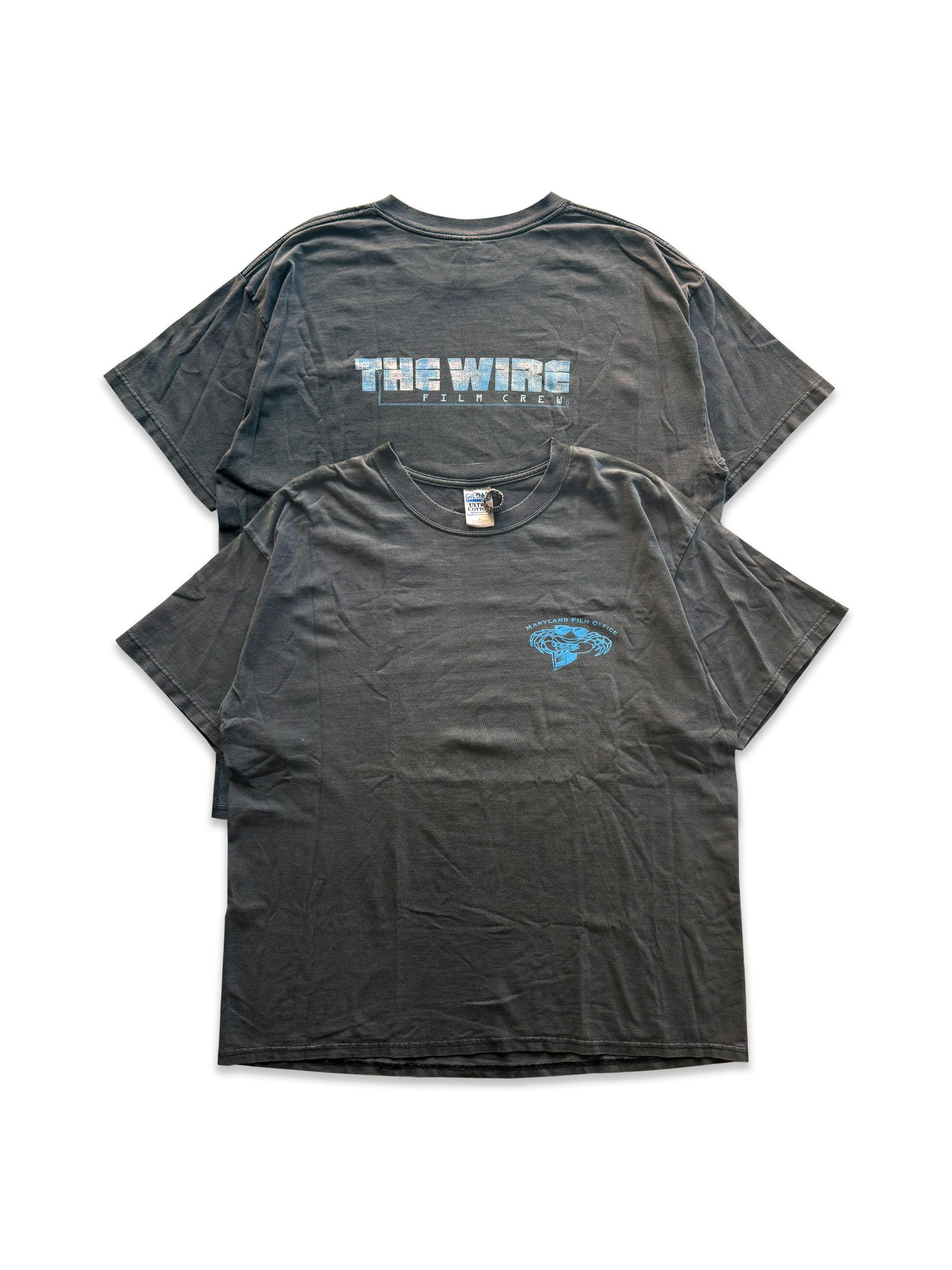Vintage 2002 Vintage The Wire Film Crew Maryland Film Office Tee Size US XL / EU 56 / 4 - 1 Thumbnail
