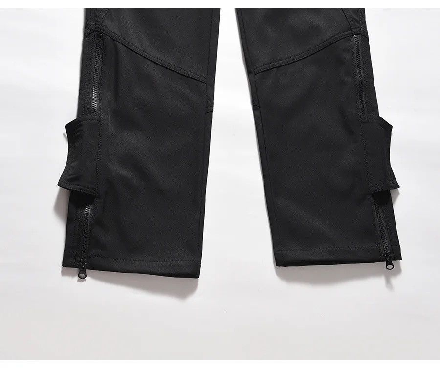 Utility tactical flared cargo pants y2k