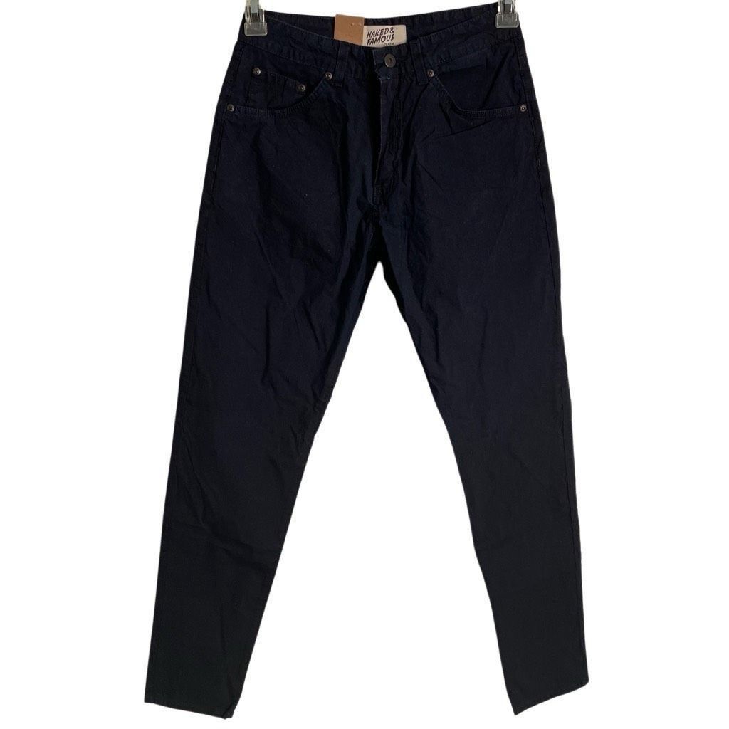 Naked & Famous Naked & Famous Mens Ultralight Tech Denim Jeans 27 Max Style Size US 27 - 2 Thumbnail