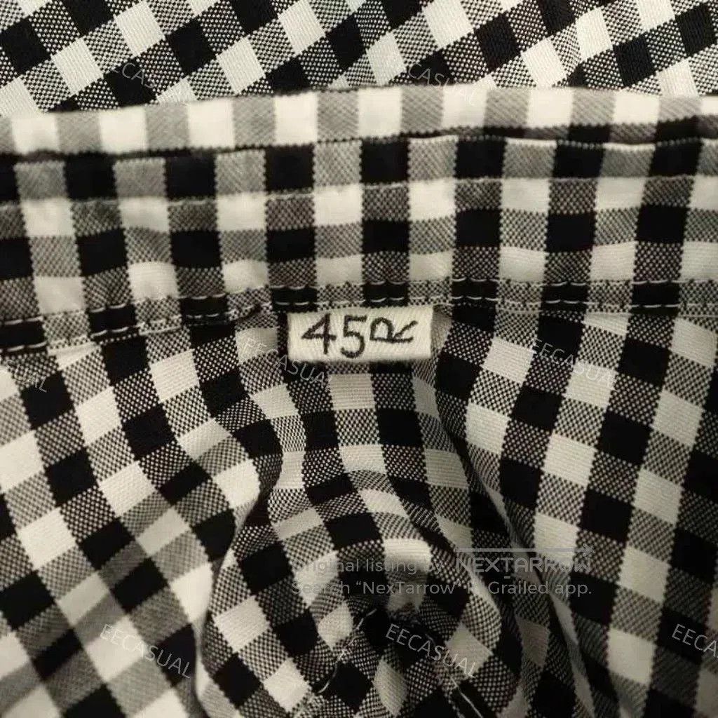 45rpm Black and White Gingham Shirt Dress. Size M / US 6-8 / IT 42-44 - 9 Thumbnail