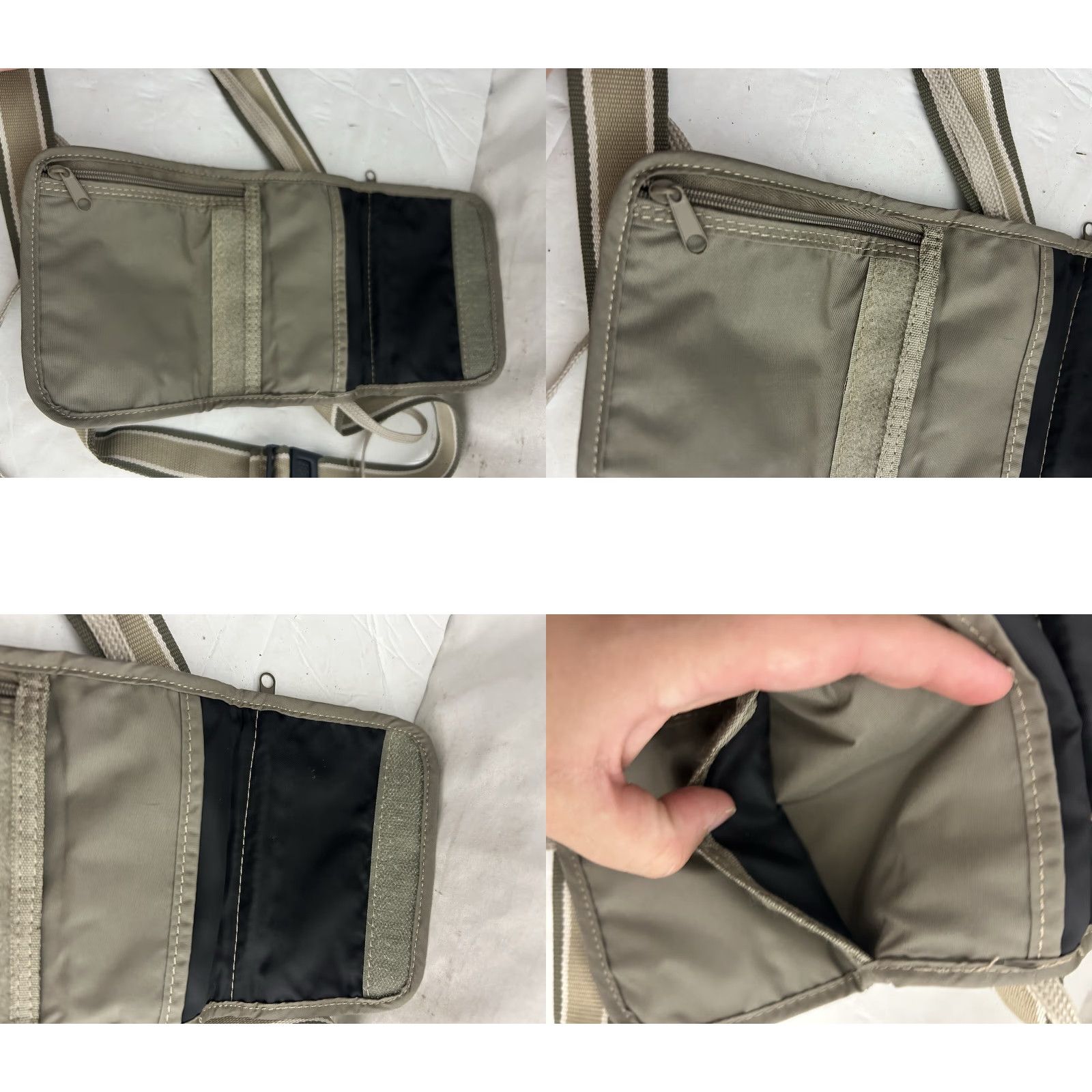Vintage VINTAGE Travelite Small Crossbody Travel Wallet/purse Gray 5x3.5 Size ONE SIZE - 8 Thumbnail
