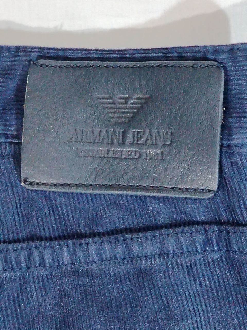 Armani Armani Navy Blue Corduroy Jeans – Rare Classic Fit Size US 30 / EU 46 - 6 Thumbnail
