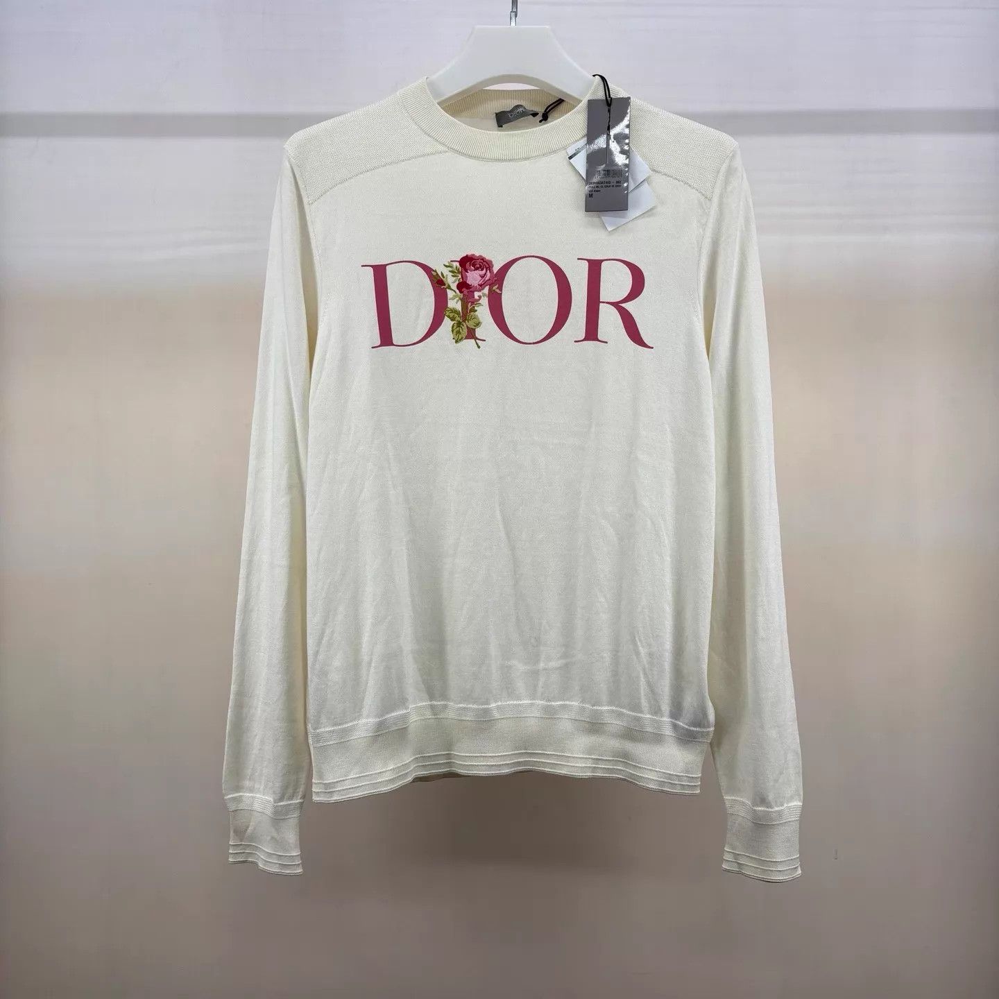 Dior Dior Embroidered Rose Logo Knit LS XL New Size XL / US 12-14 / IT 48-50 - 1 Thumbnail