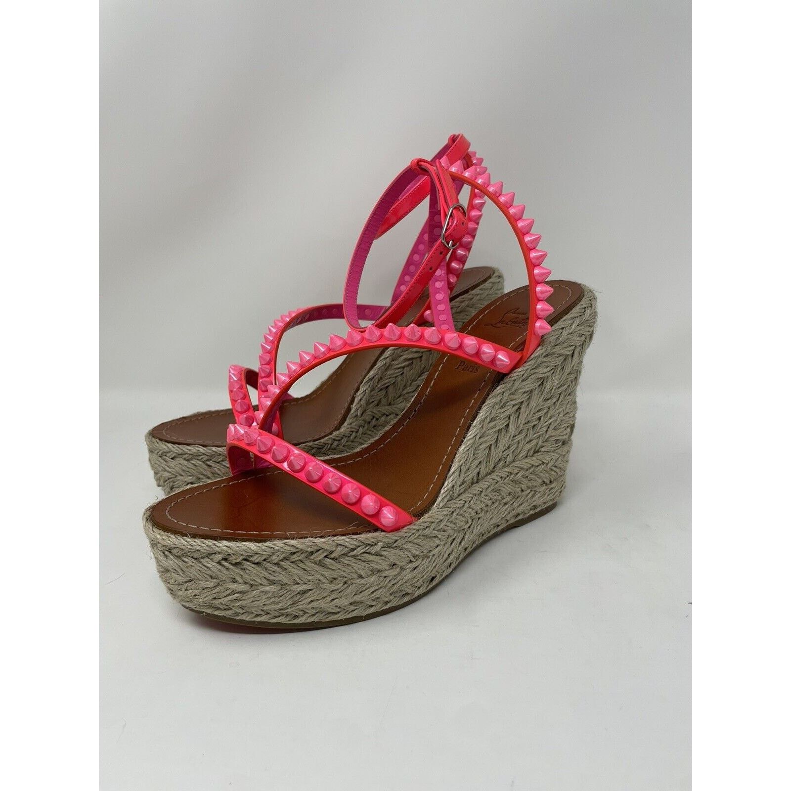 Christian Louboutin Christian Louboutin Mafaldina Zeppa 120 Pink NIB 39 Size US 9 / IT 39 - 5 Thumbnail
