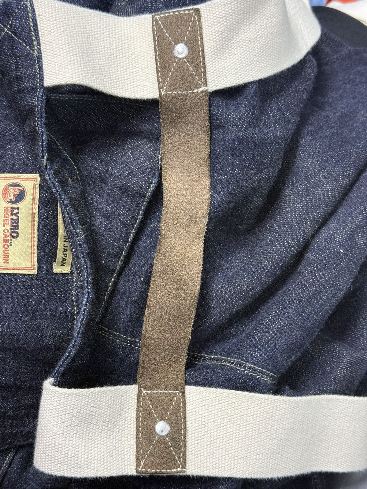 Nigel Cabourn Nigel Cabourn Lybro Naval Dungaree Denim Overall - Size 46 Size US 30 / EU 46 - 20 Thumbnail
