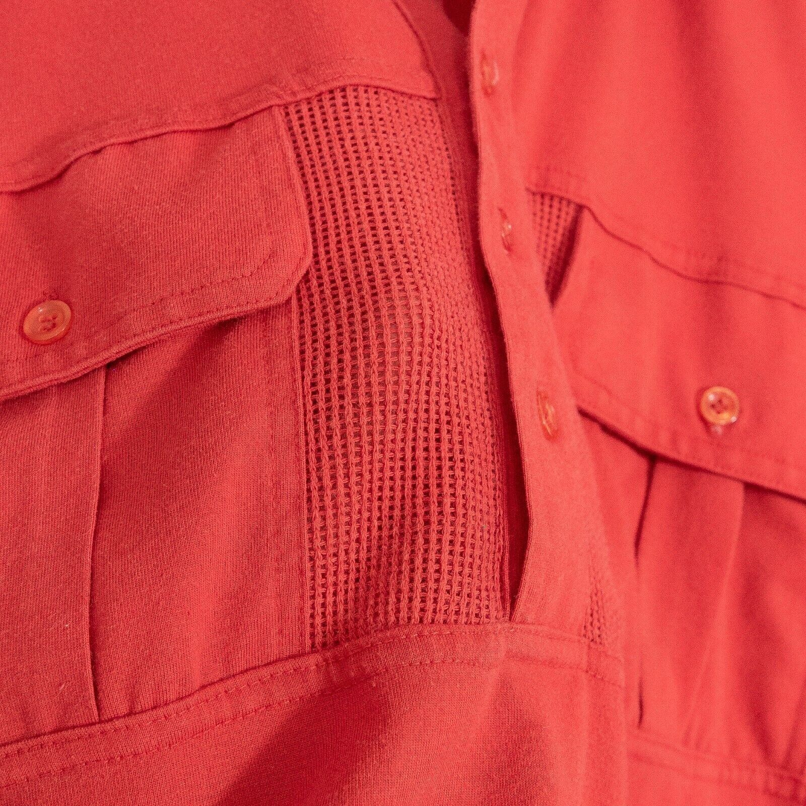 Vintage Vintage Red Polo Shirt Medium - 70s Mod Style Mesh Pocket Size US M / EU 48-50 / 2 - 3 Thumbnail