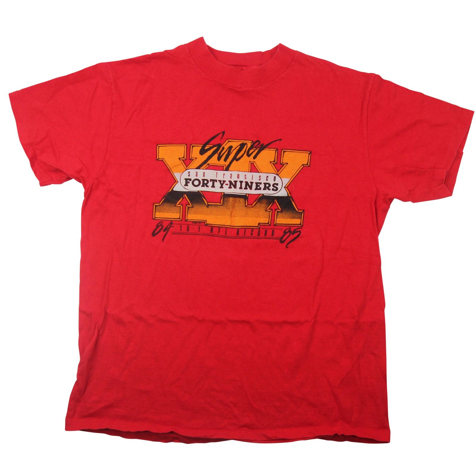 NFL × Vintage Vintage 1985 San Fransisco 49ers Super Bowl Graphic T Shirt Size US L / EU 52-54 / 3 - 1 Thumbnail