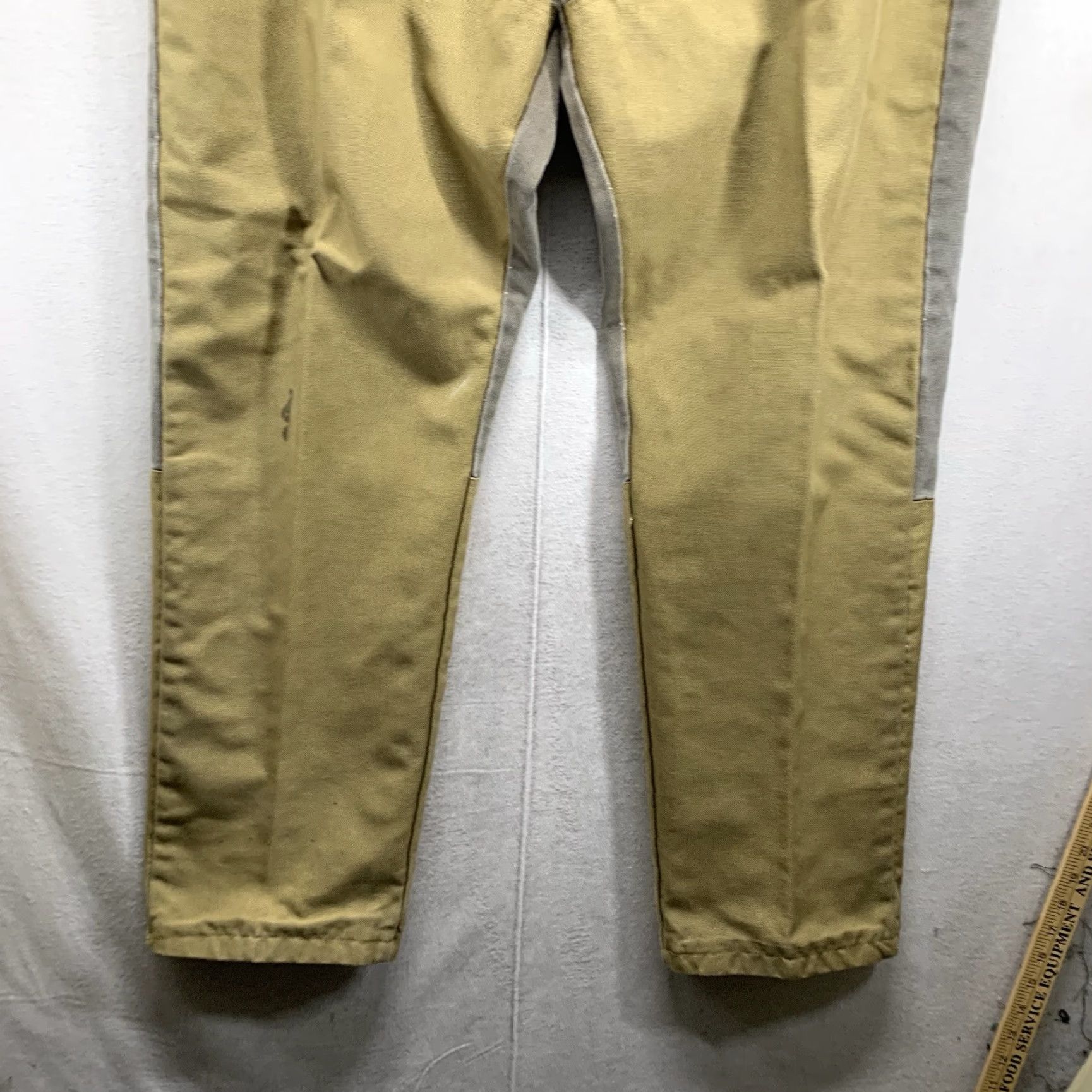 Wrangler VINTAGE Wrangler Rugged Wear Jeans Men 42x32 Denim High Rise Straight Beige USA Cowboy Outdoor Size US 42 / EU 58 - 6 Thumbnail