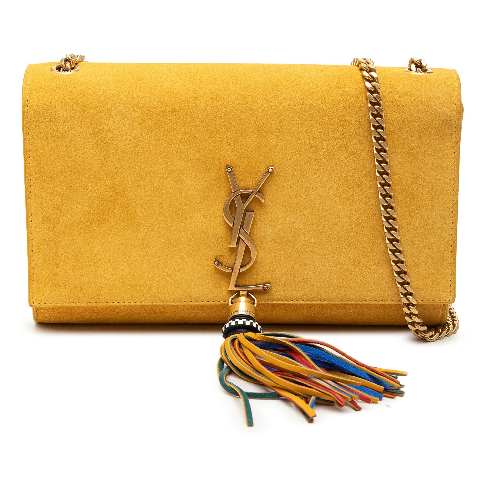 Saint Laurent Paris Medium Suede Monogram Kate Tassel Crossbody Size ONE SIZE - 1 Thumbnail