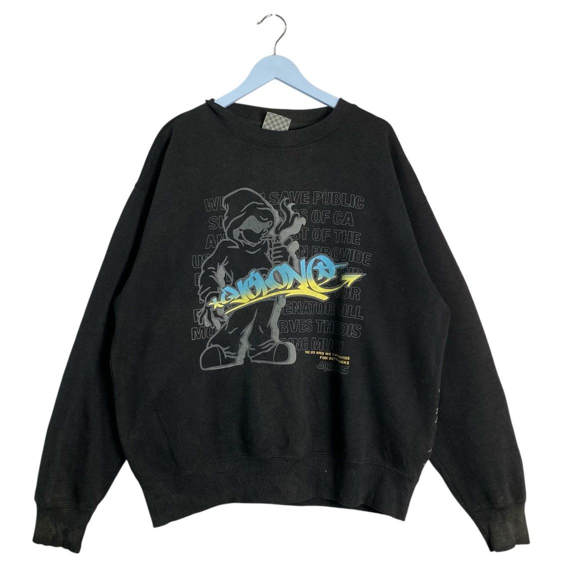 Designer × Vintage Vintage sweatshirt Oblo Design Wardrobe Digital Cream’in Size US XXL / EU 58 / 5 - 1 Thumbnail