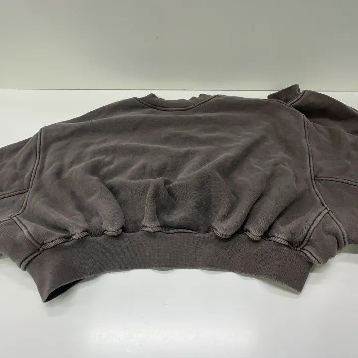 Alexander Wang Alexander Wang Brown V-Neck Cropped Sweatshirt - Size S / US 4 / IT 40 - 5 Thumbnail