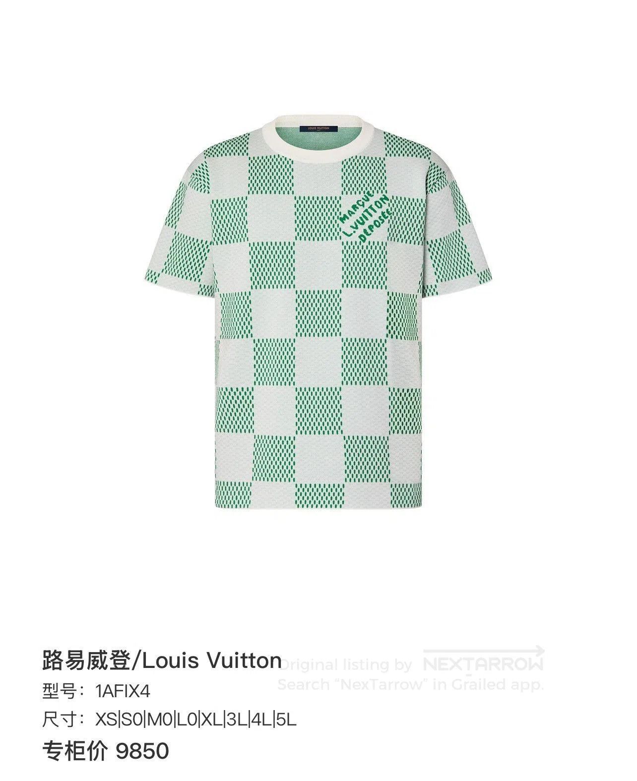 Louis Vuitton LV x Pharrell Checkered Knit Tee. Size US XL / EU 56 / 4 - 9 Thumbnail