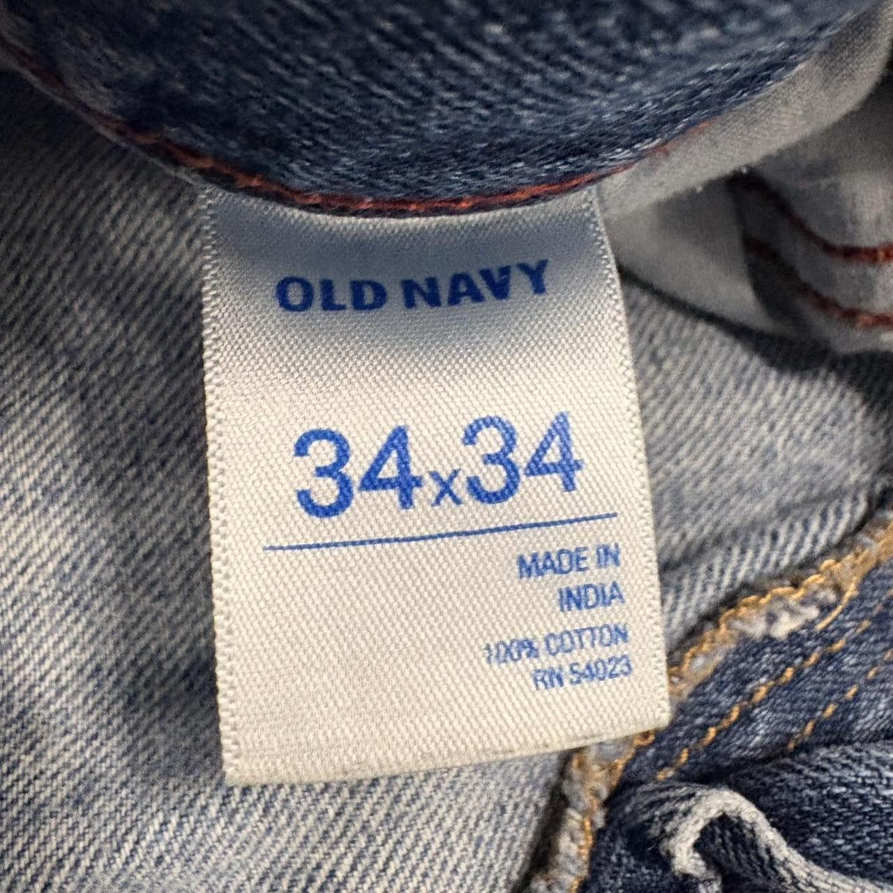 Old Navy Crazy Vintage Y2K/2000s Super Baggy Wideleg Old Navy Medium Blue Wash Denim Jeans! Size US 34 / EU 50 - 7 Thumbnail