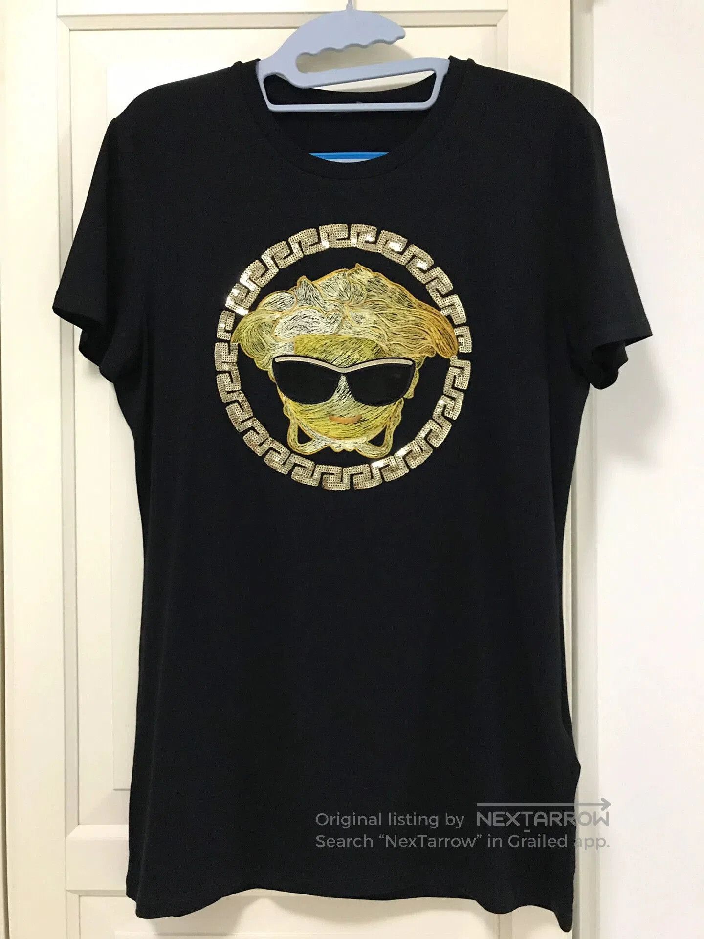 Versace VERSACE Medusa Print Black T-Shirt. Size US M / EU 48-50 / 2 - 1 Thumbnail