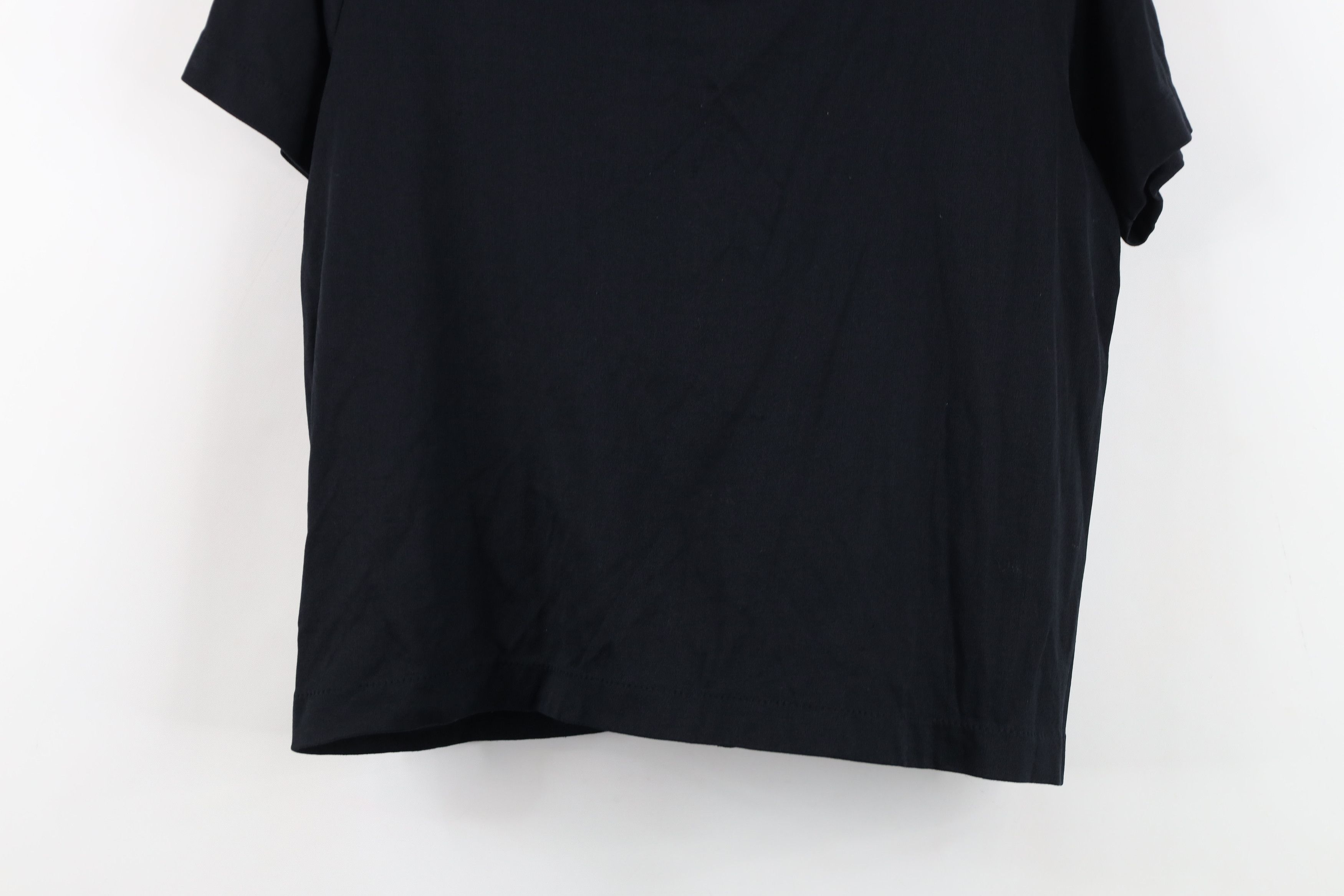 Vintage Vintage 70s Embroidered Flower Cropped Knit T-Shirt Black Size L / US 10 / IT 46 - 15 Thumbnail