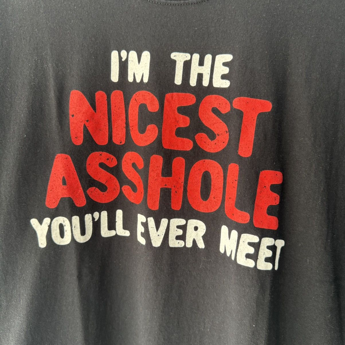 Vintage Nicest Asshole Tee Size US XXL / EU 58 / 5 - 3 Thumbnail