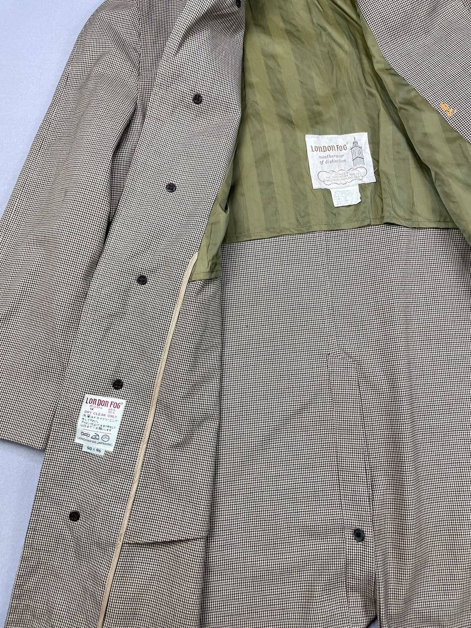 London Fog Vintage LONDON FOG Checked Over Trench Coats Size US M / EU 48-50 / 2 - 7 Thumbnail
