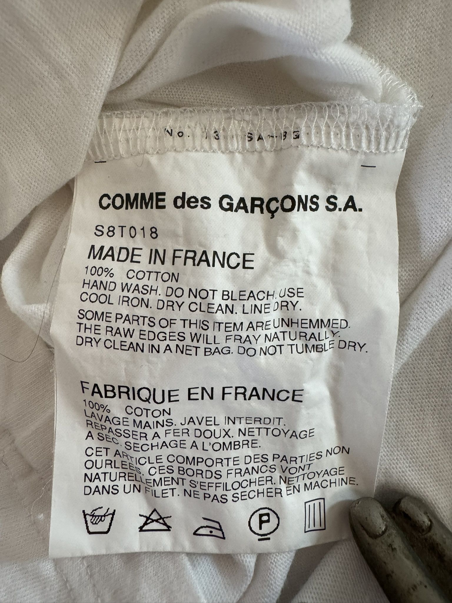 Comme des Garcons Comme des Garçons White Cotton 3D Rosette Knot Long Sleeve Size S / US 4 / IT 40 - 6 Thumbnail