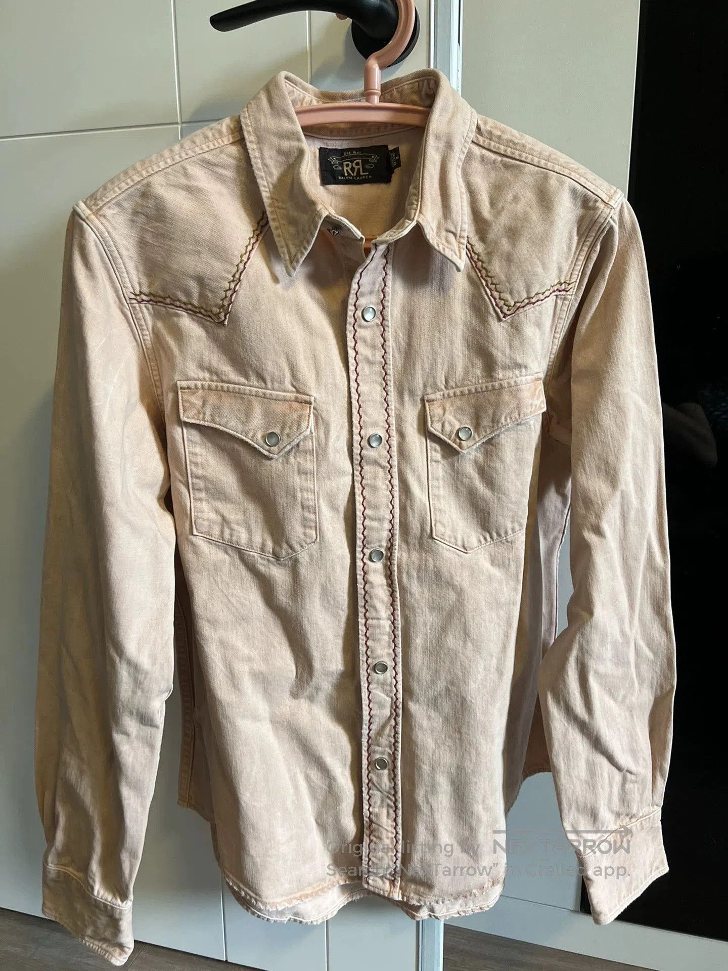 RRL Ralph Lauren RRL Thick Shirt in Dusty Pink Color. Size US M / EU 48-50 / 2 - 1 Thumbnail