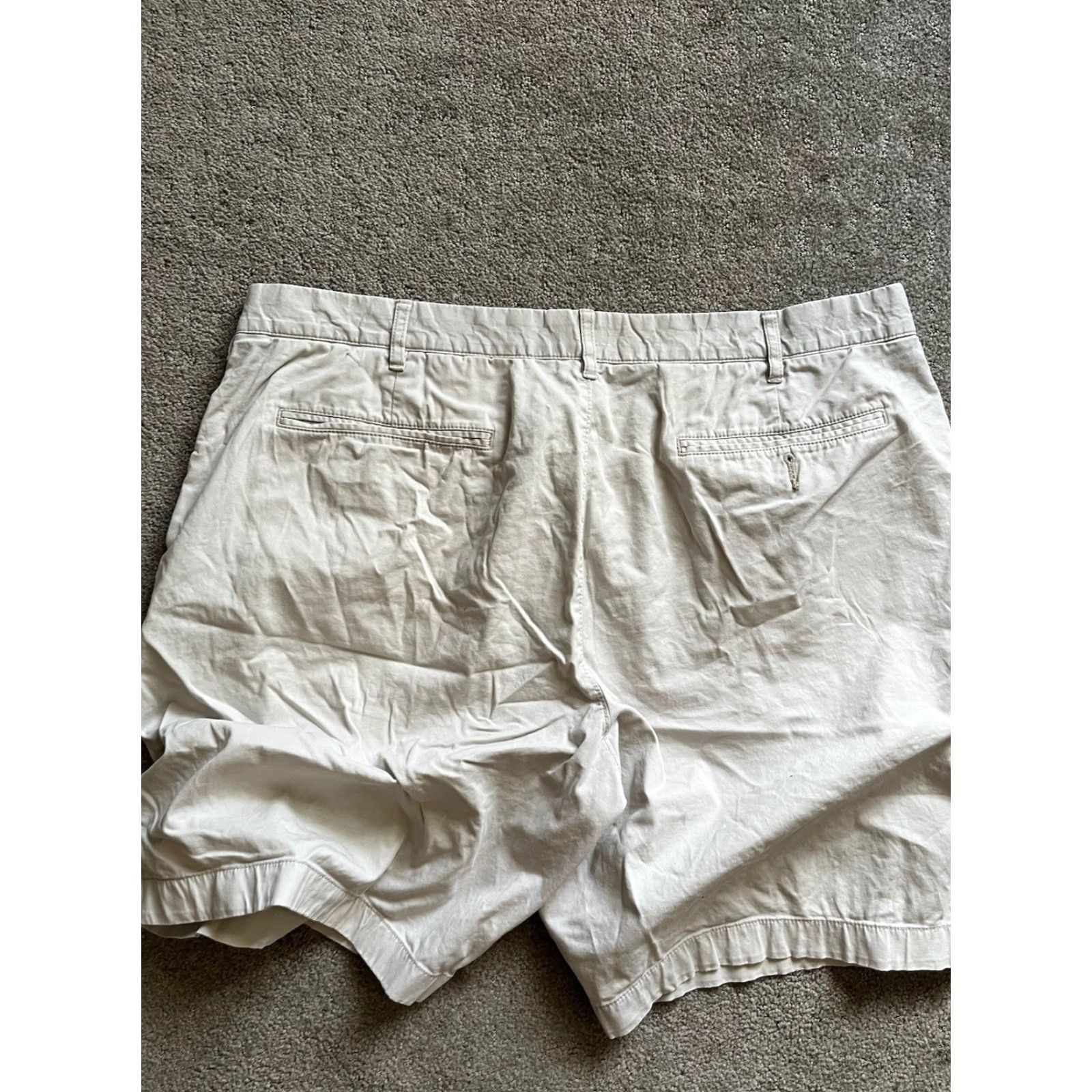 J.Crew J. Crew Solid Shorts Men’s 38 Ivory Cotton Twill 9” Inseam Size US 38 / EU 54 - 2 Thumbnail